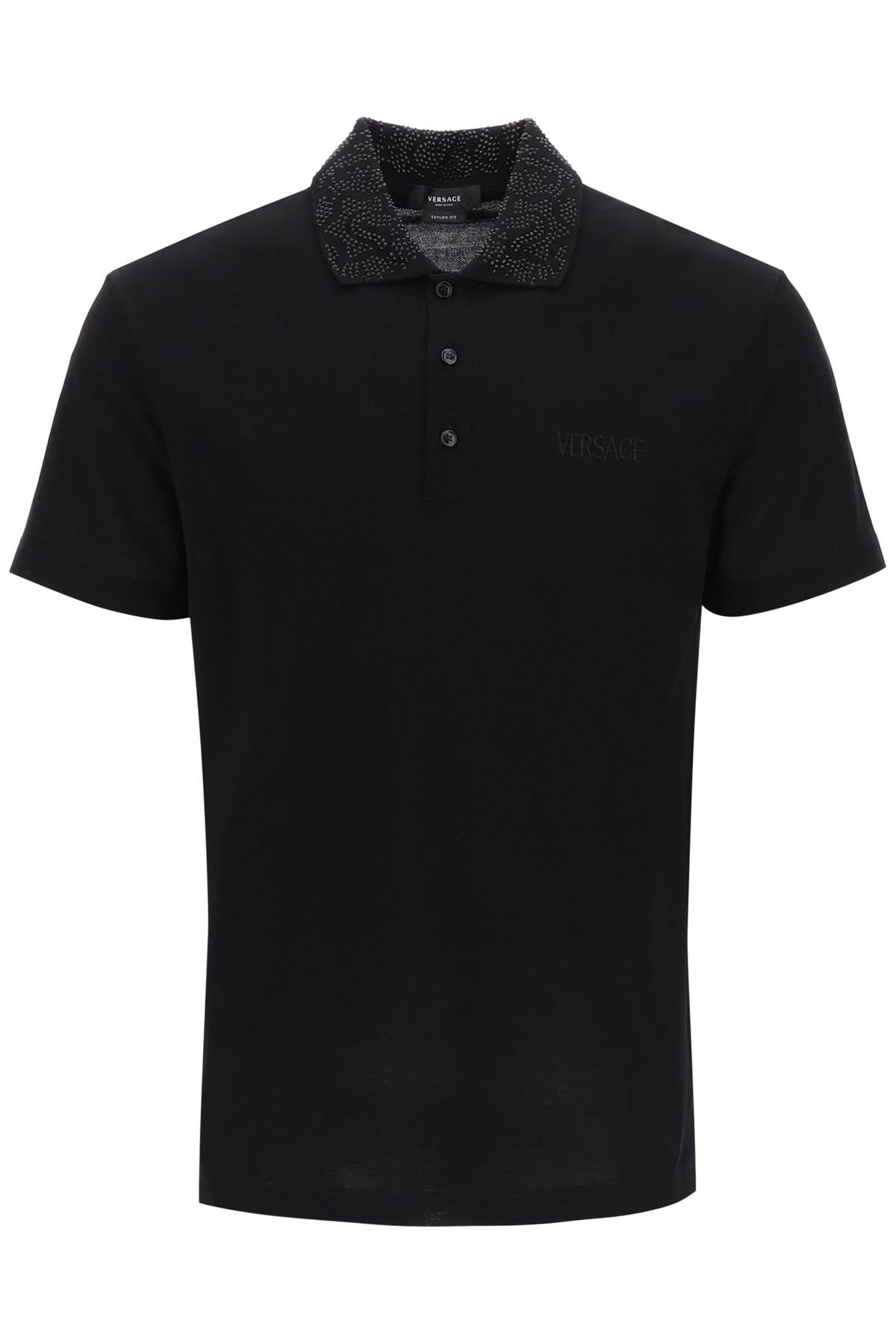 Versace Versace barocco silhouette polo shirt