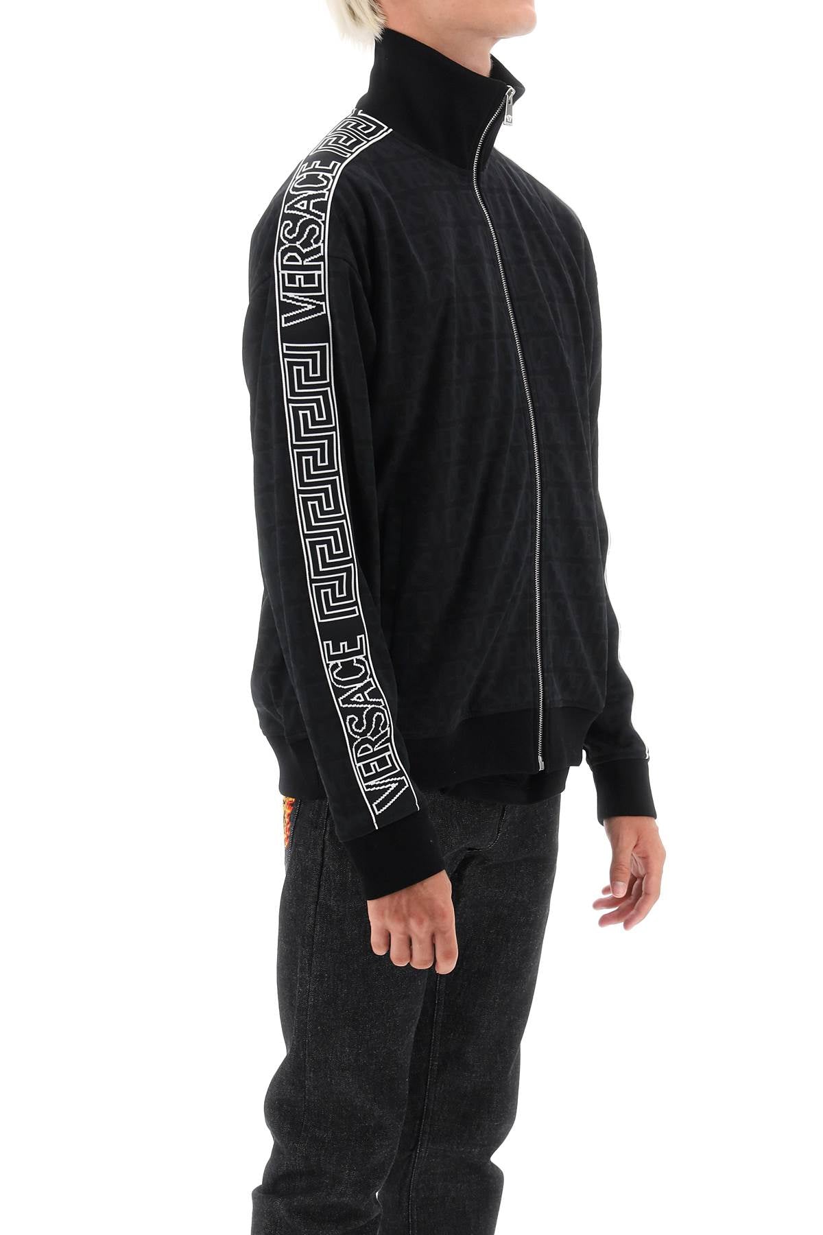 Versace Versace techno versace allover track sweatshirt