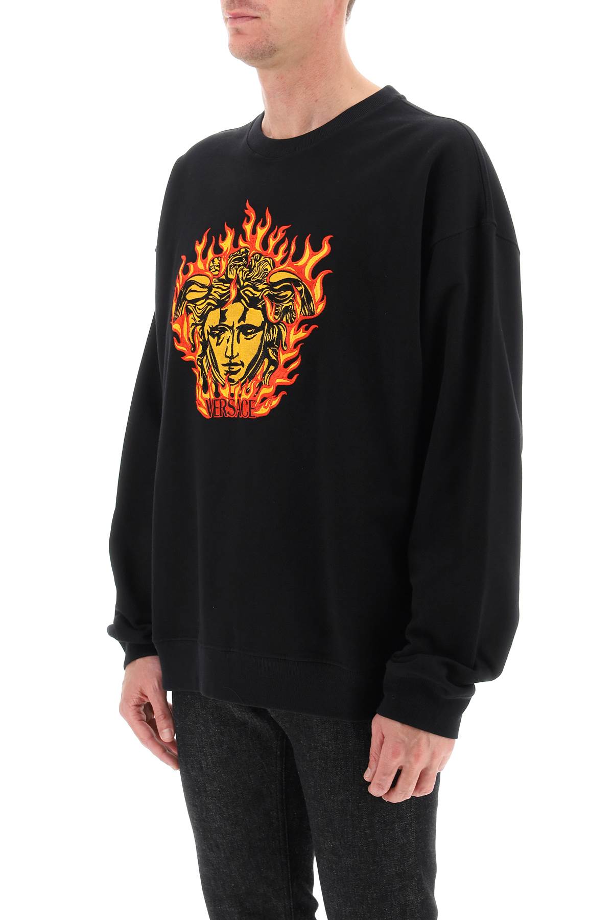 Versace Versace medusa flame sweatshirt