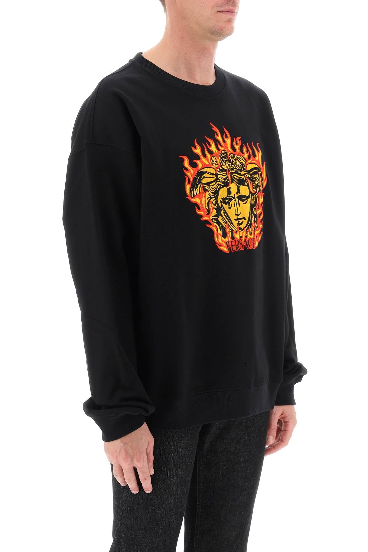 Versace Versace medusa flame sweatshirt