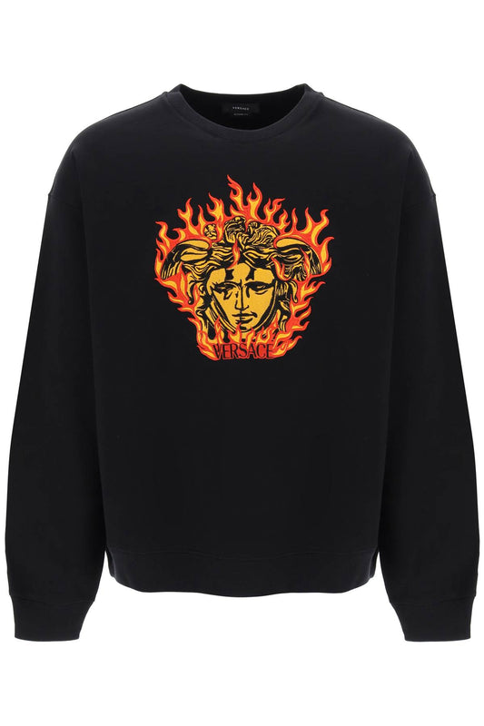 Versace Versace medusa flame sweatshirt