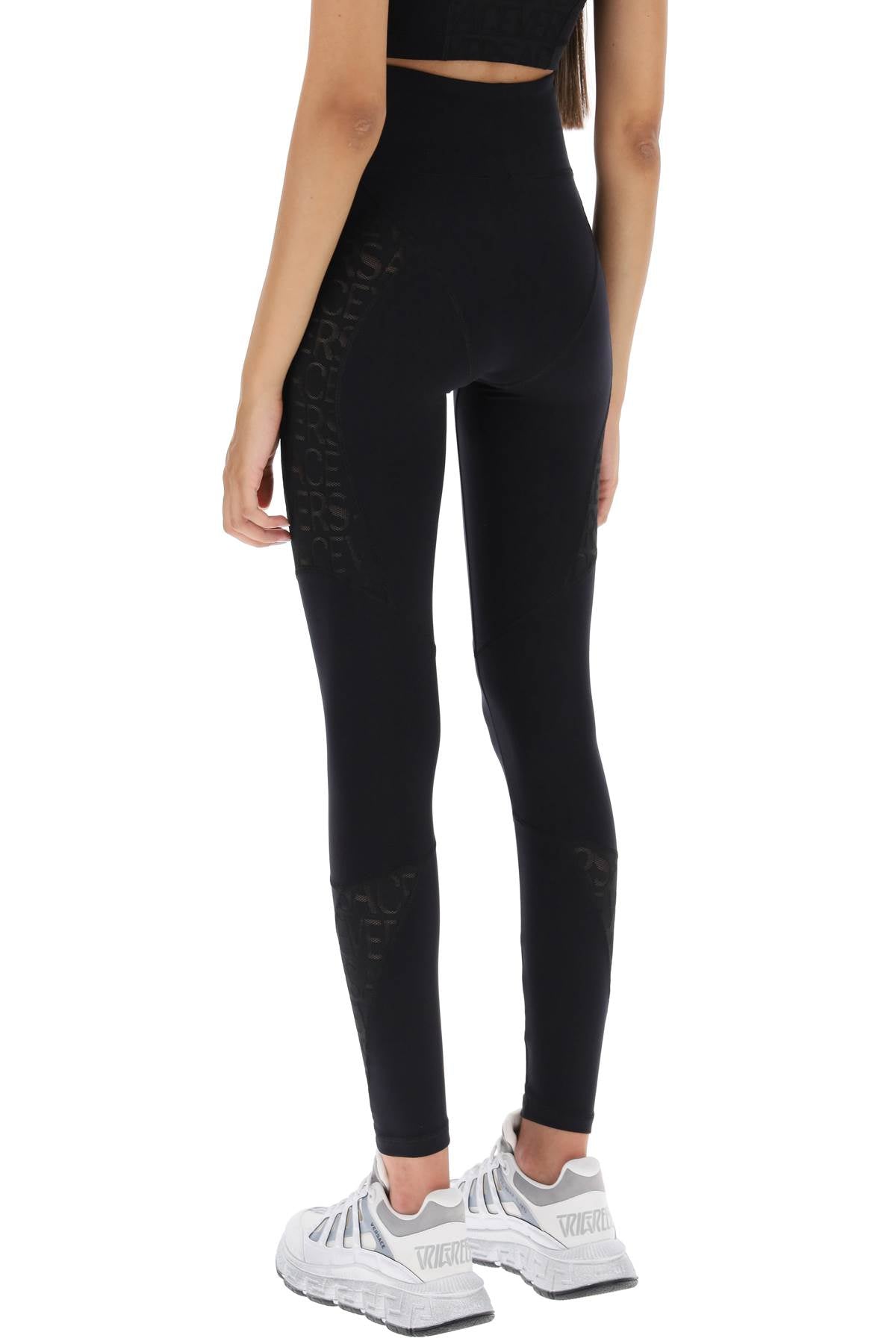 Versace Versace sports leggings with lettering