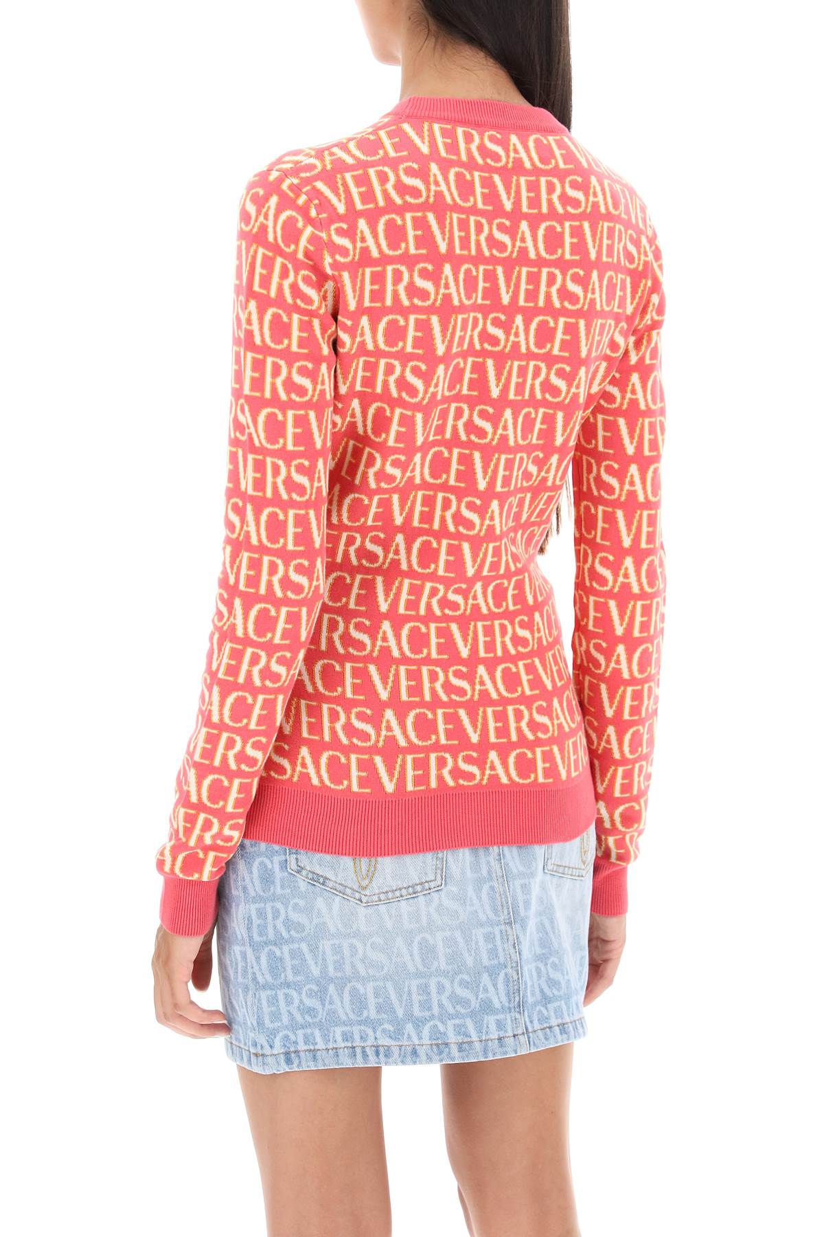 Versace Versace 'versace allover' crew-neck sweater