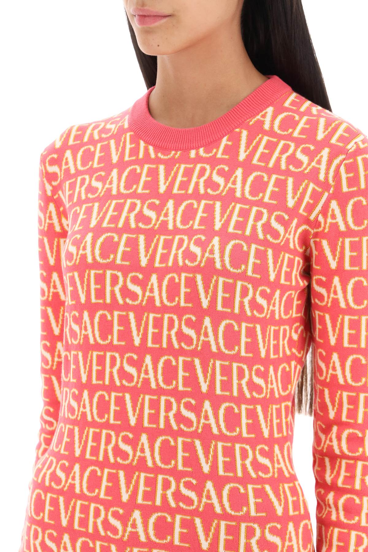 Versace Versace 'versace allover' crew-neck sweater