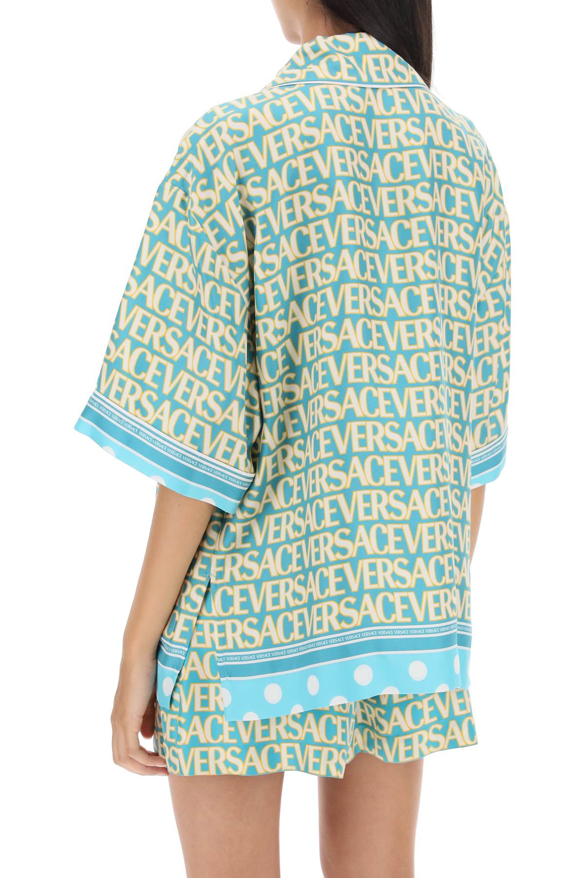 Versace Versace 'versace allover polka dot' short-sleeved shirt