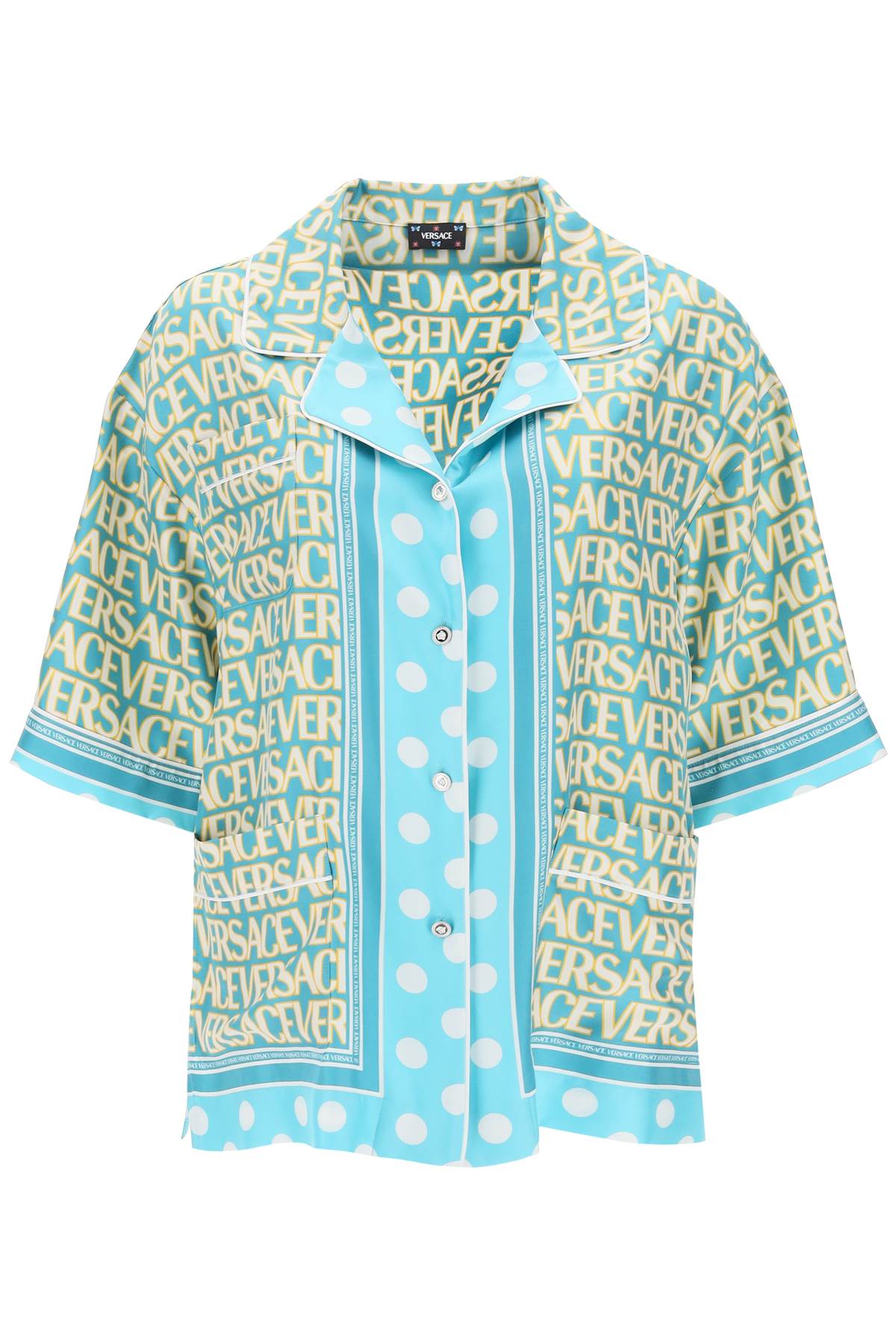 Versace Versace 'versace allover polka dot' short-sleeved shirt