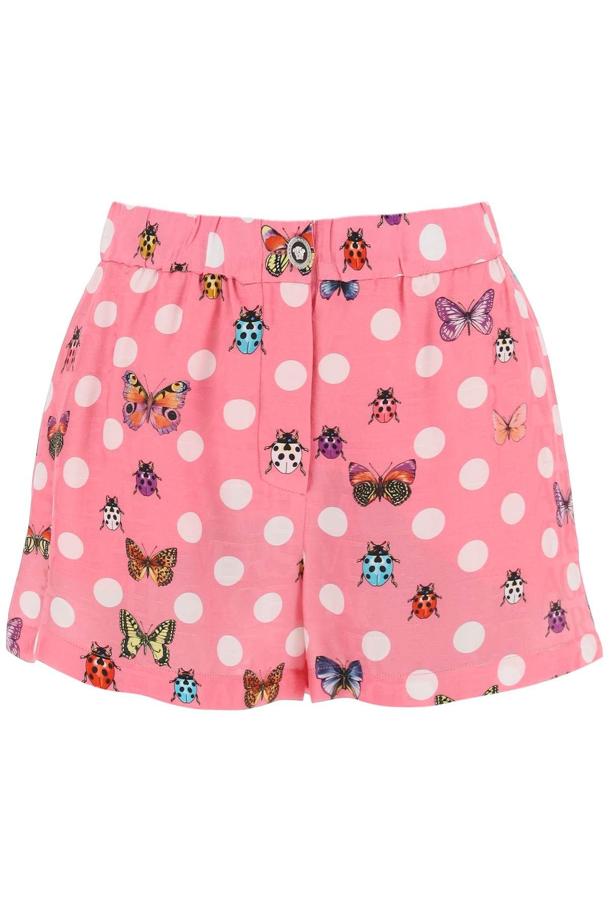 Versace Versace butterflies&ladybugs polka dot shorts