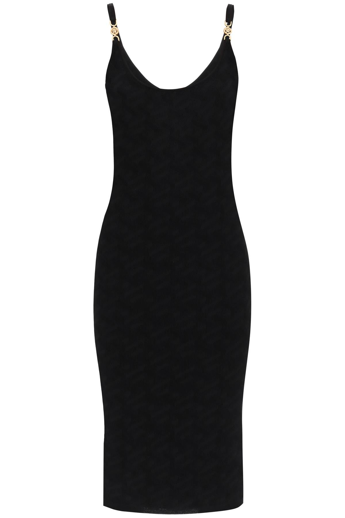 Versace Versace monogram knit mini dress