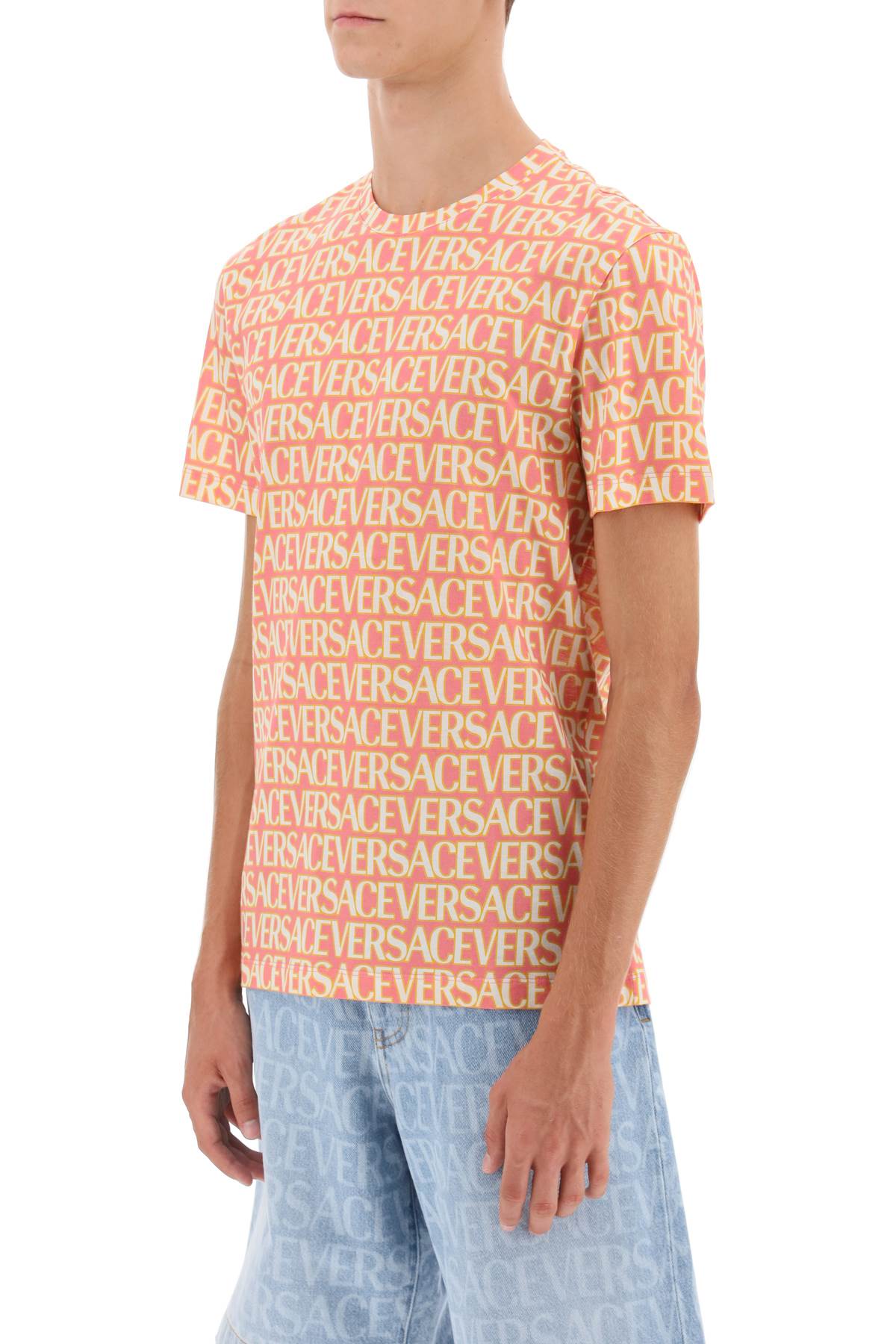 Versace Versace versace allover t-shirt