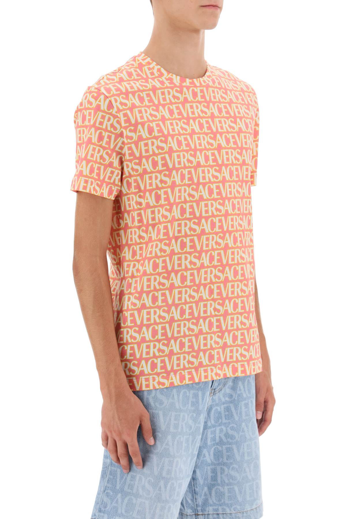 Versace Versace versace allover t-shirt