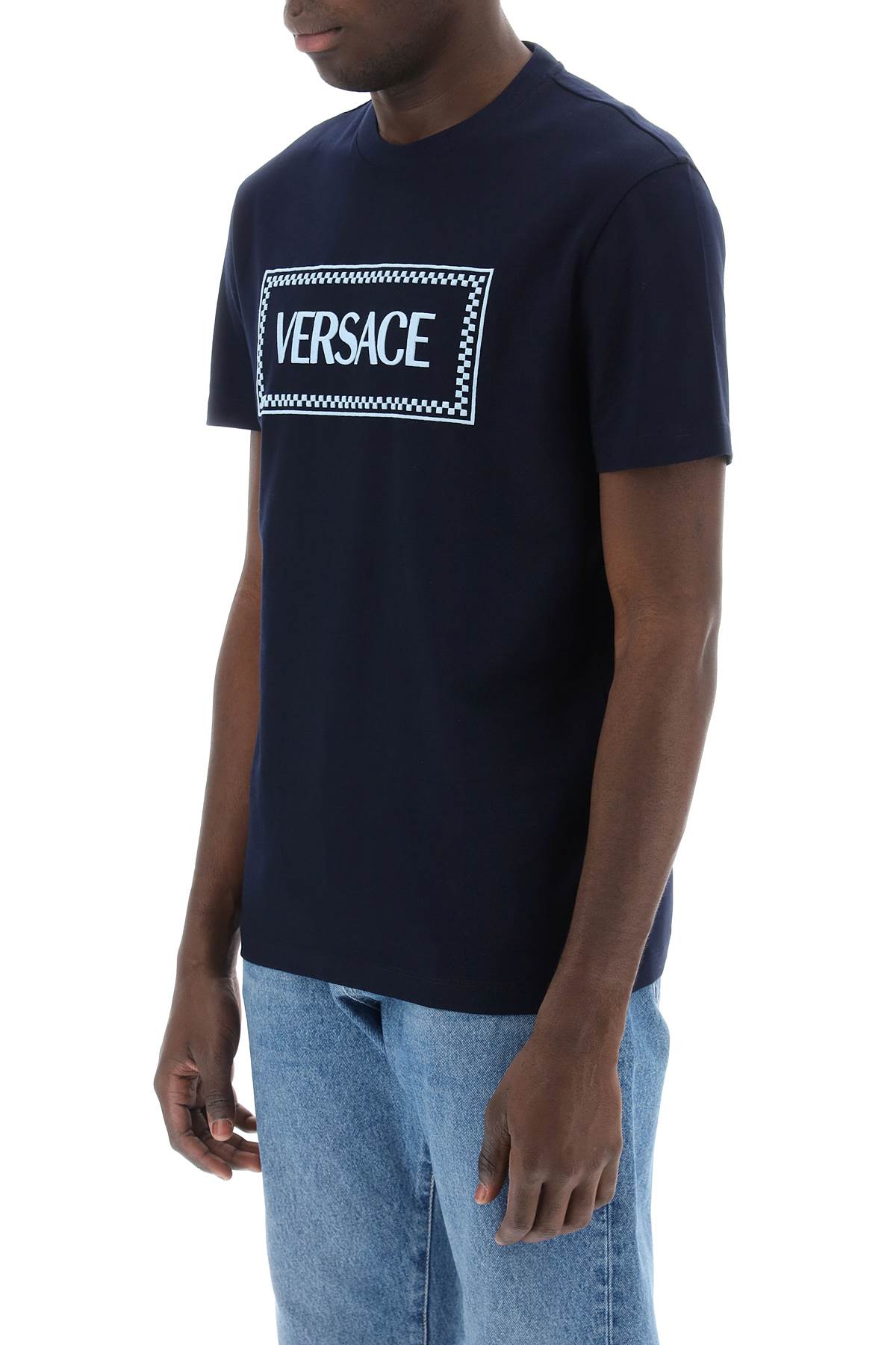 Versace Versace t-shirt con logo ricamato