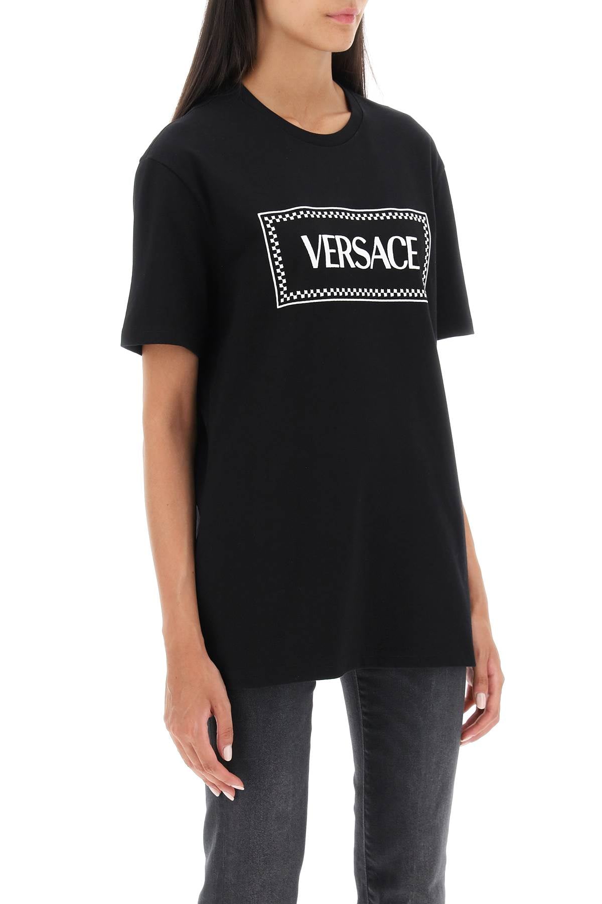 Versace Versace t-shirt with logo embroidery