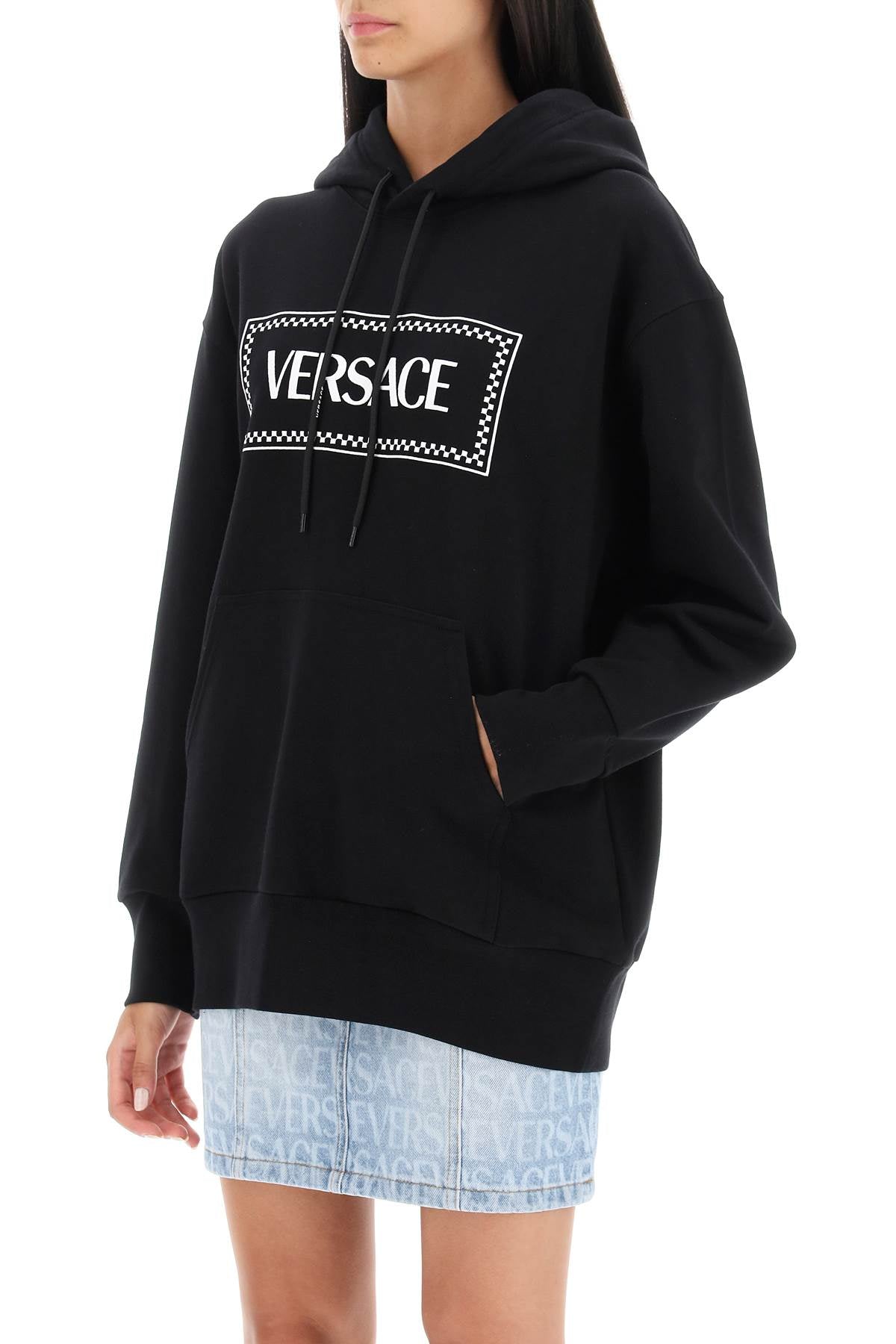 Versace Versace hoodie with logo embroidery