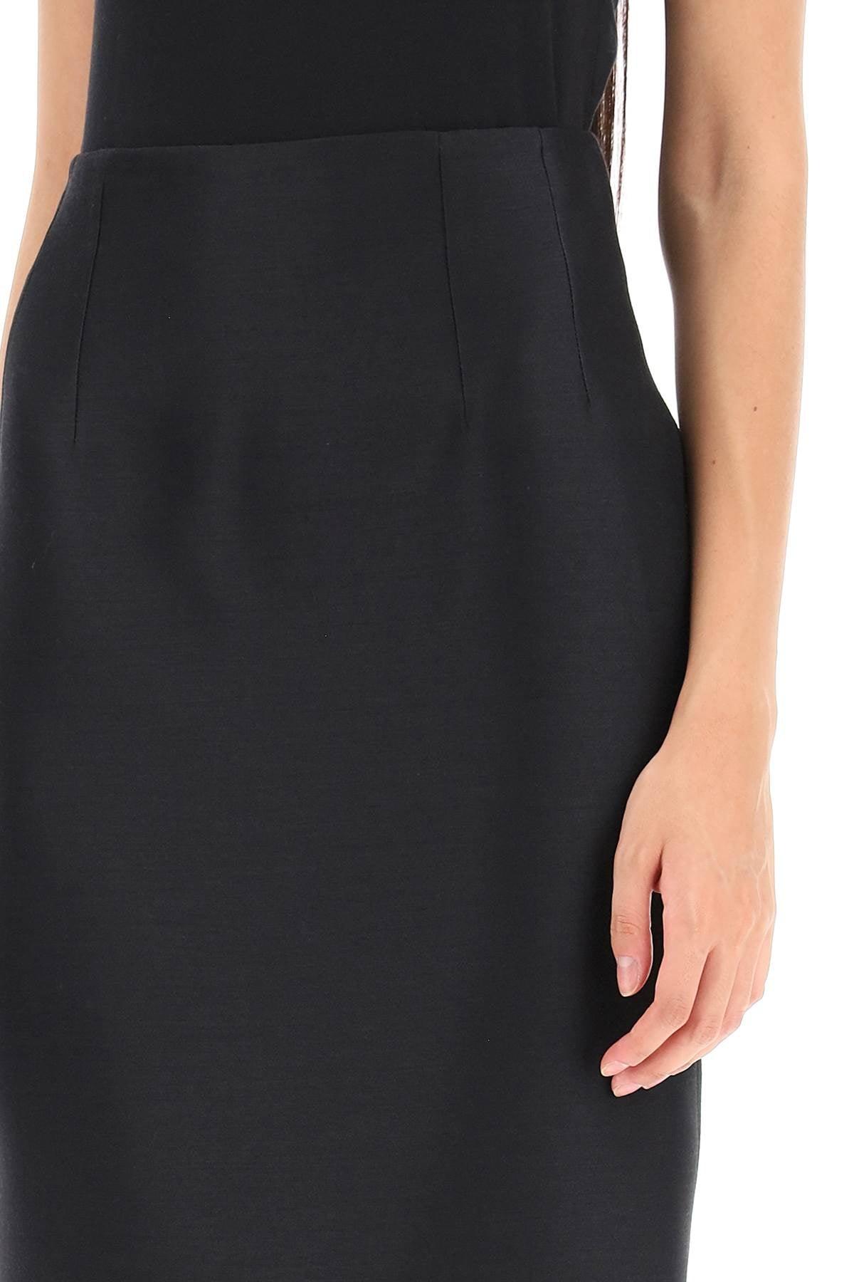 Versace Versace wool silk pencil skirt