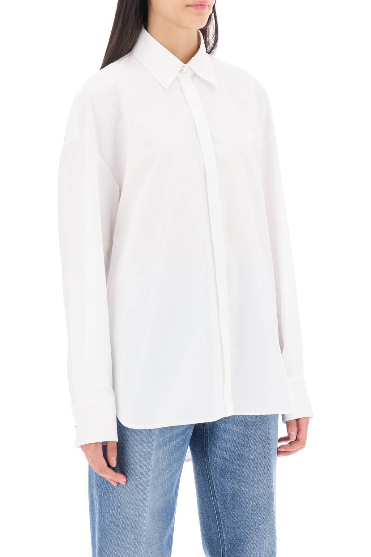 Versace Versace oversized poplin shirt