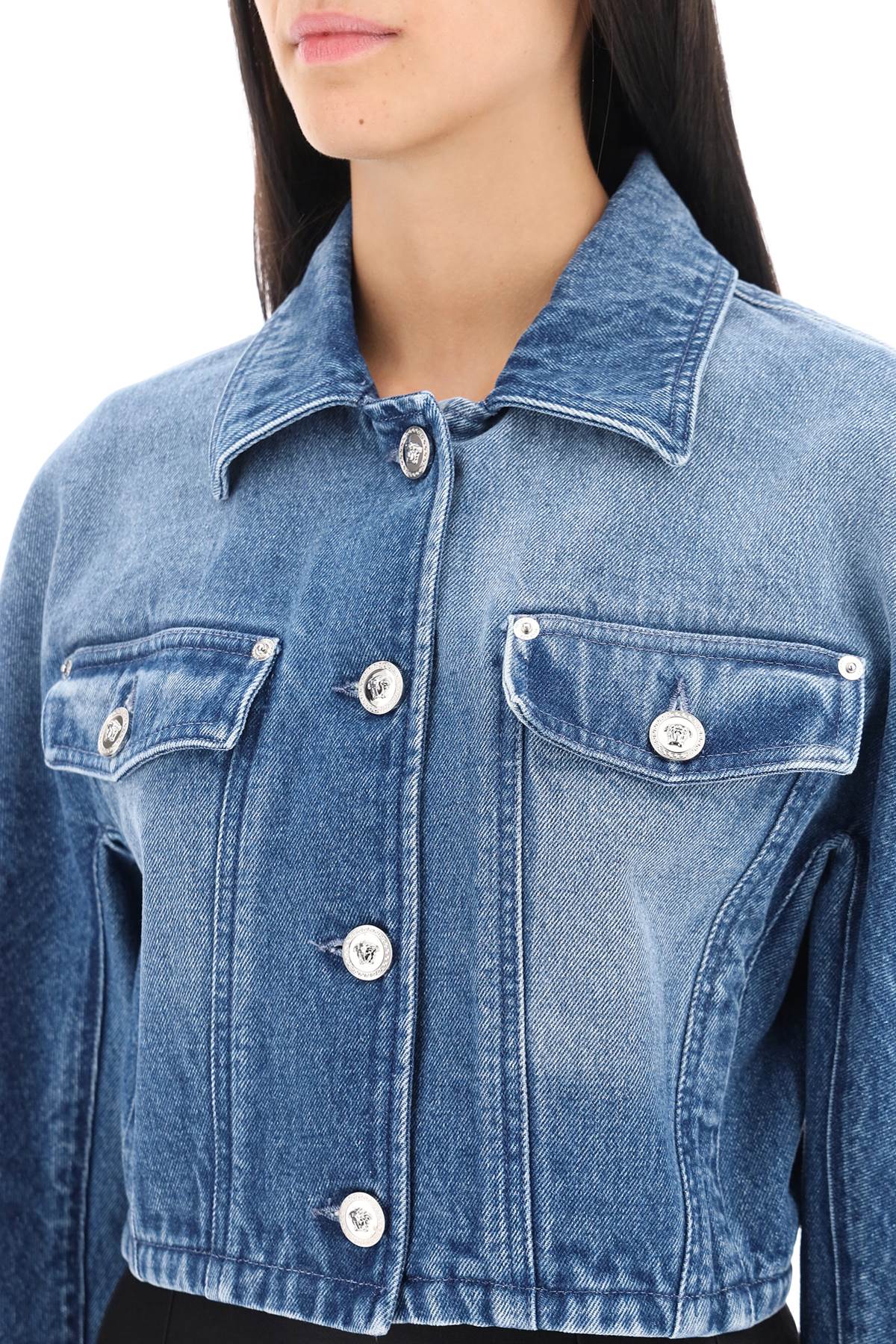 Versace Versace cropped denim jacket