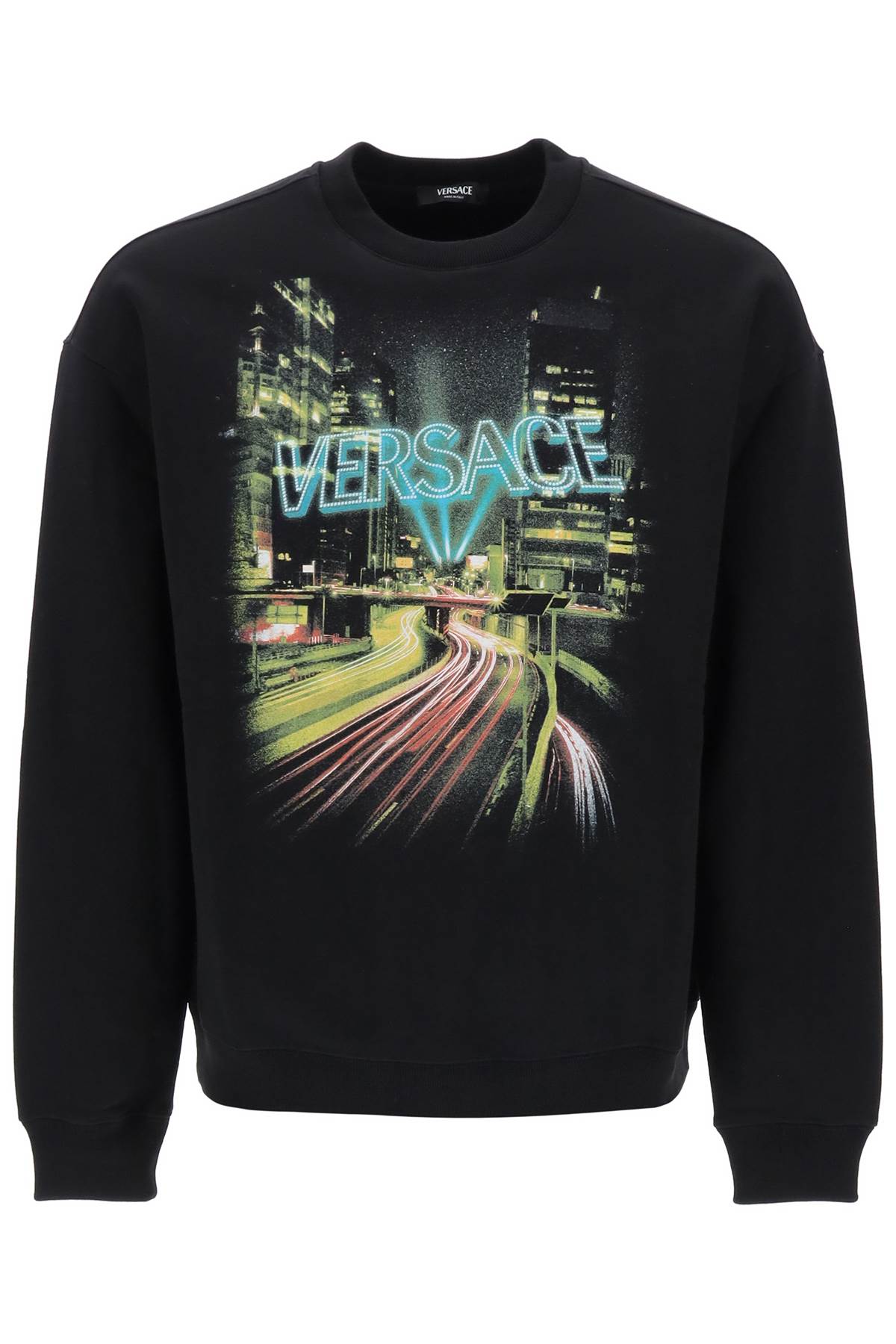 Versace Versace crew-neck sweatshirt with city lights print