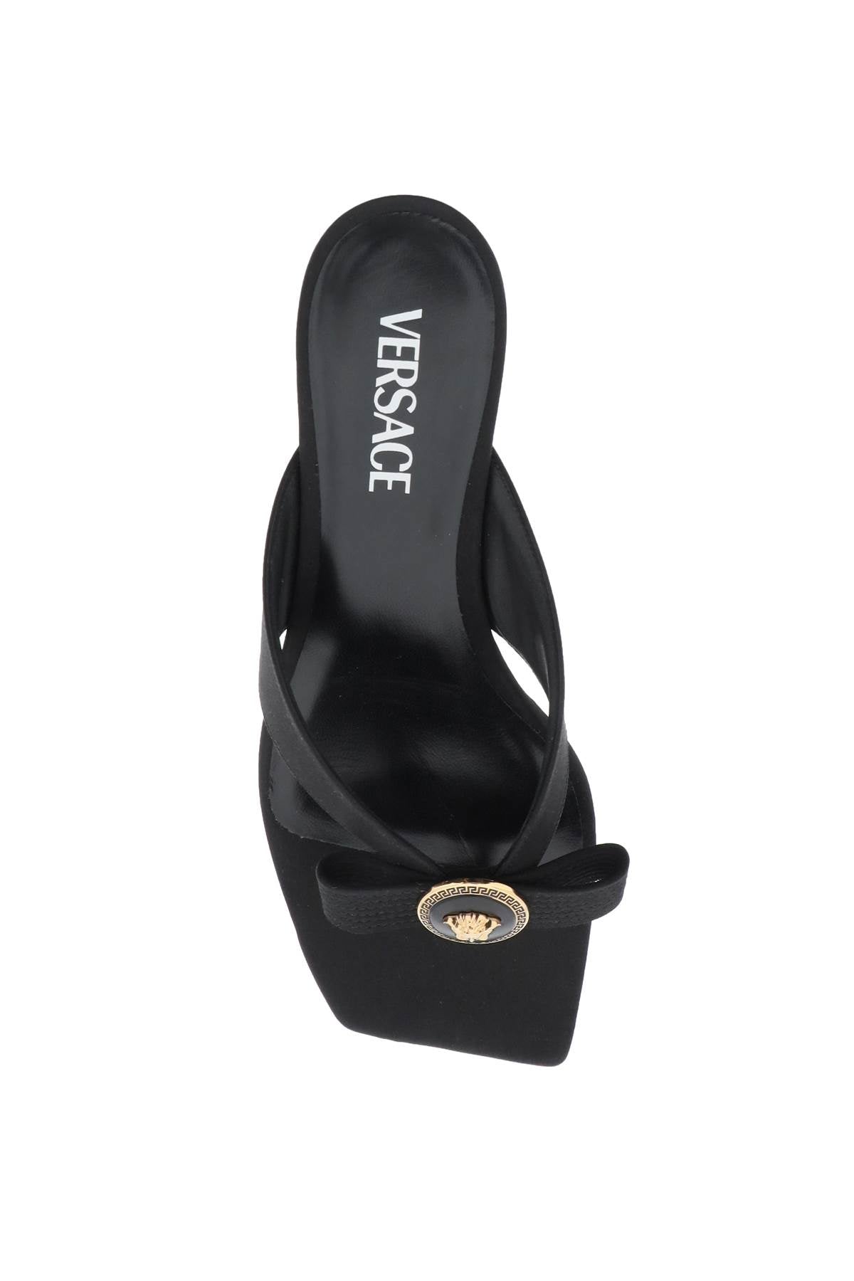 Versace Versace gianni ribbon thong mules