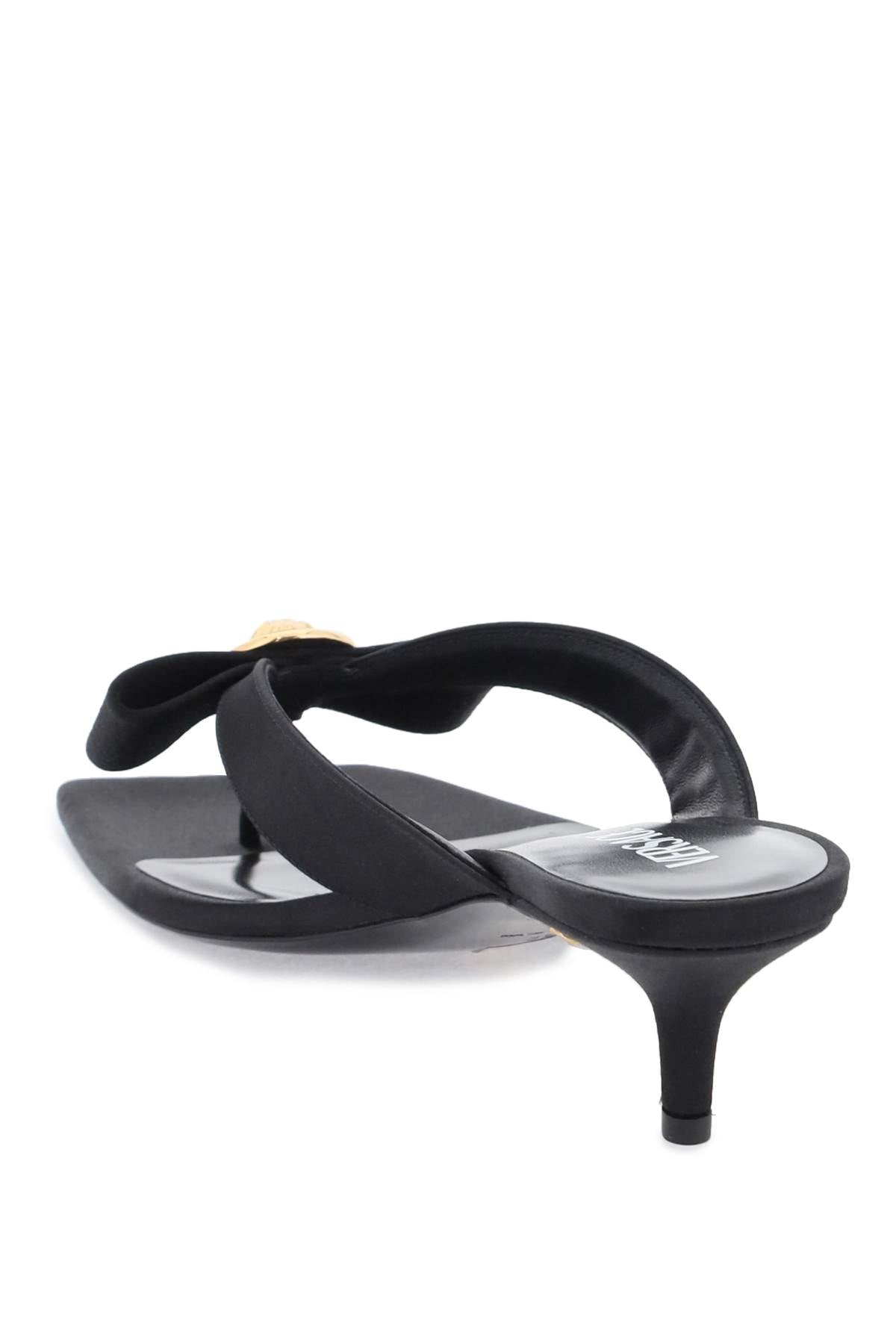 Versace Versace gianni ribbon thong mules