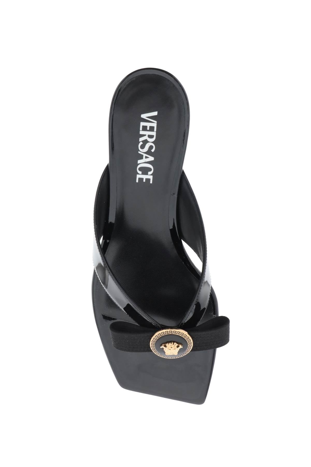 Versace Versace gianni ribbon thong mules