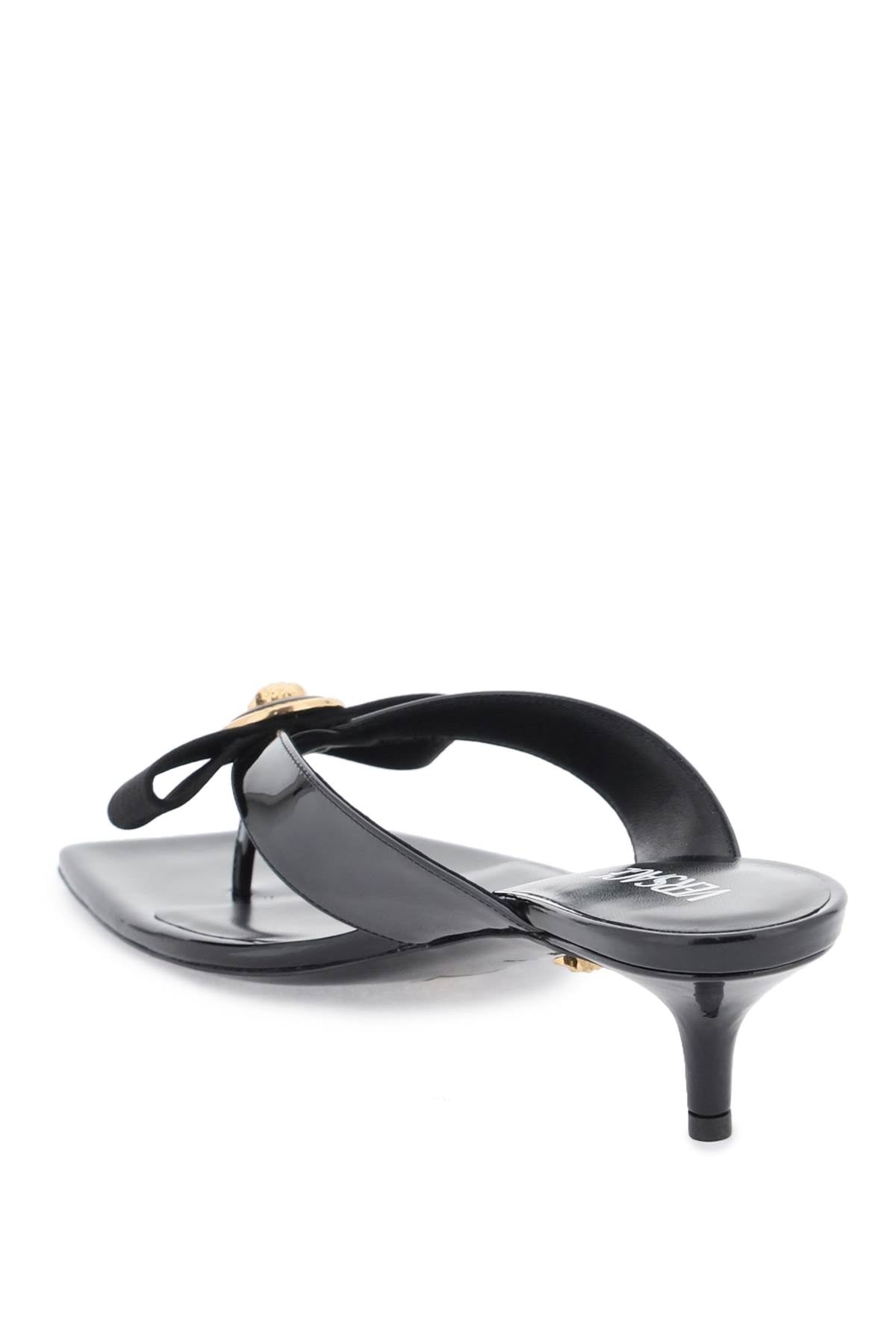 Versace Versace gianni ribbon thong mules