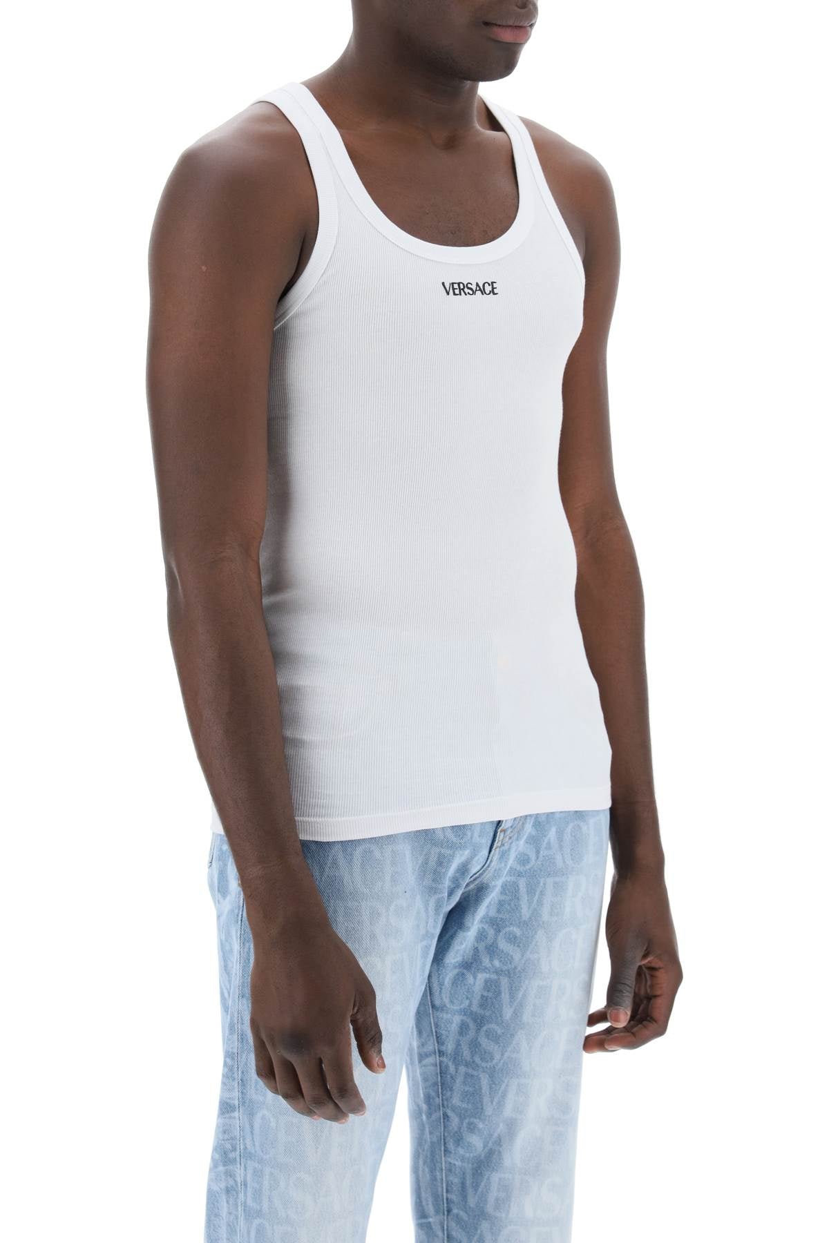 Versace "intimate tank top with embroidered