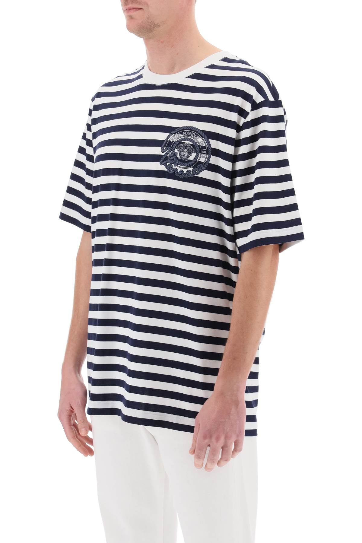 Versace Versace nautical stripe t-shirt