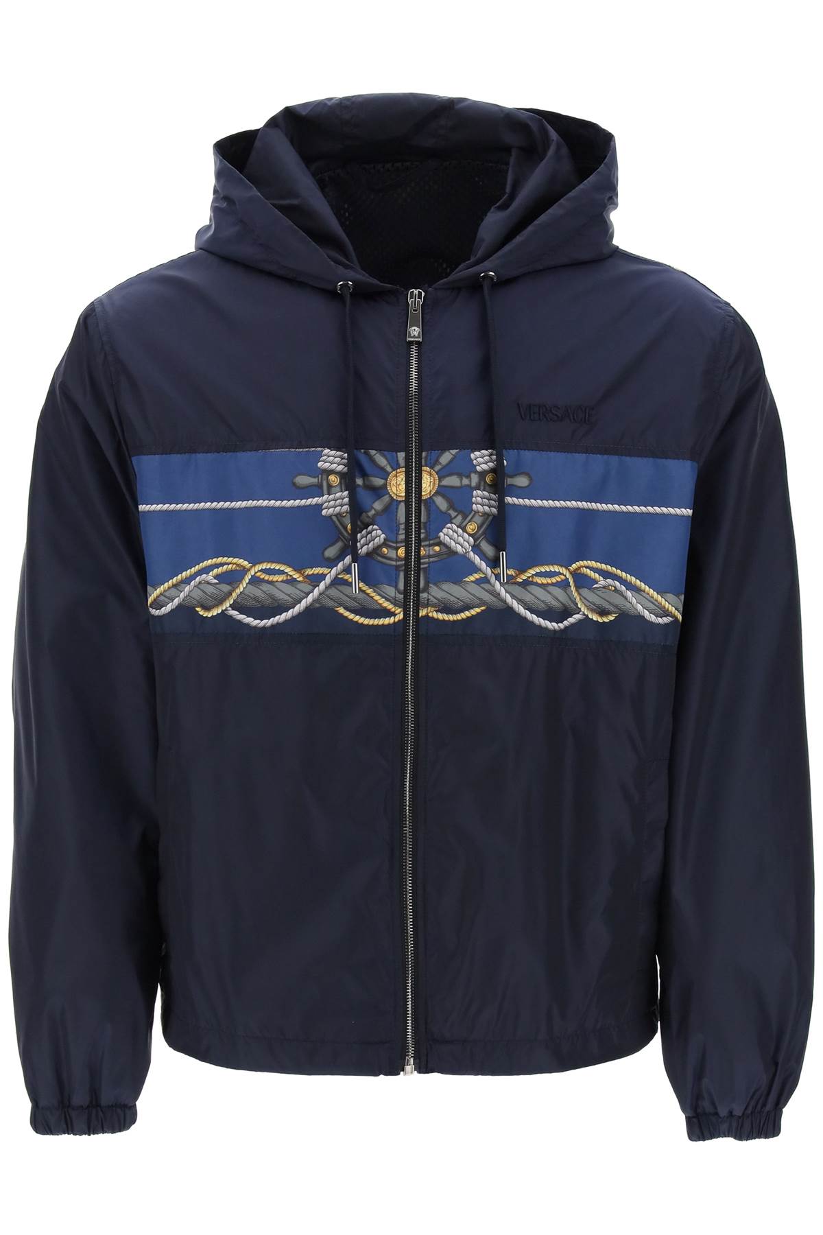 Versace Versace versace nautical hooded jacket