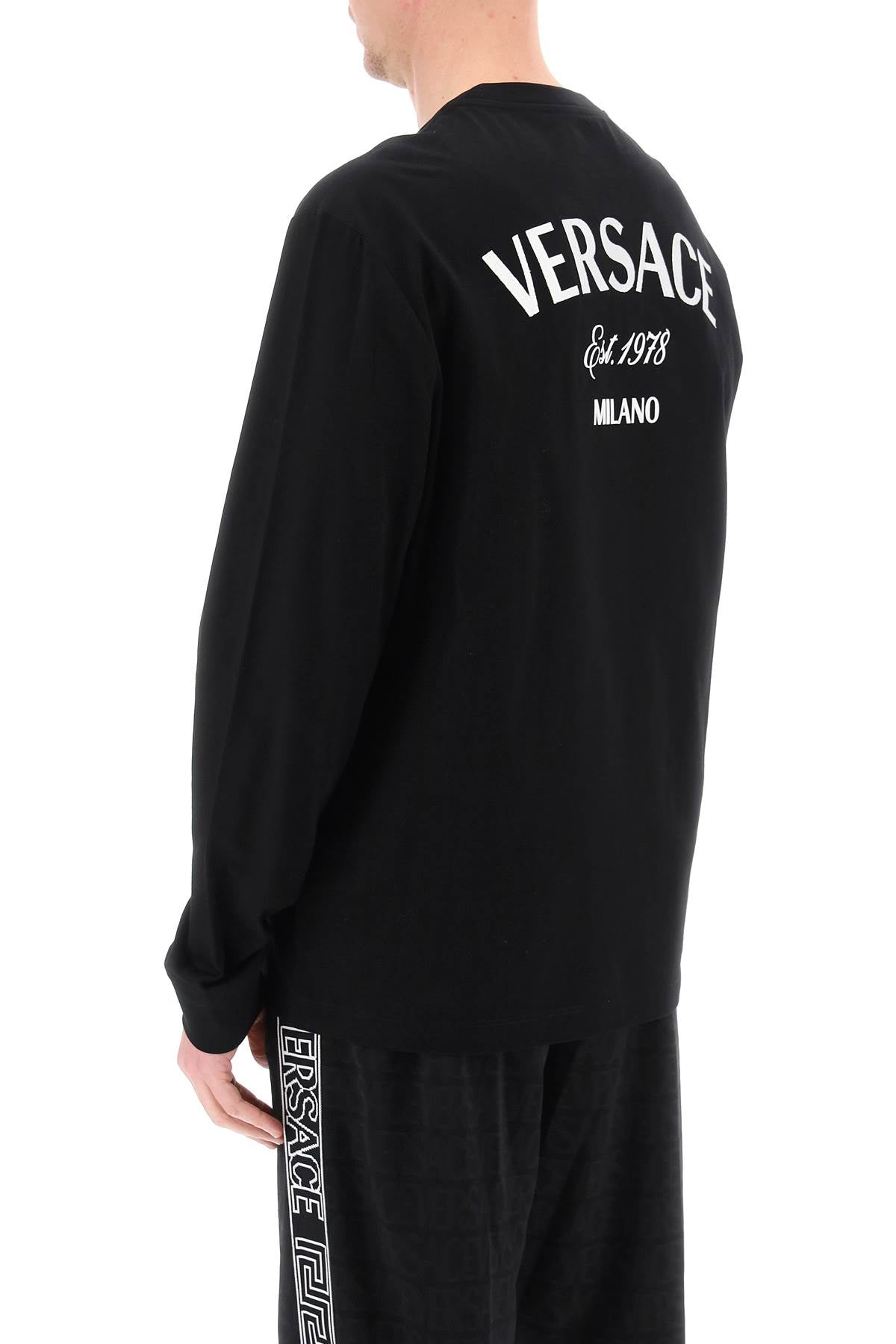 Versace Versace milano stamp long-sleeved t-shirt