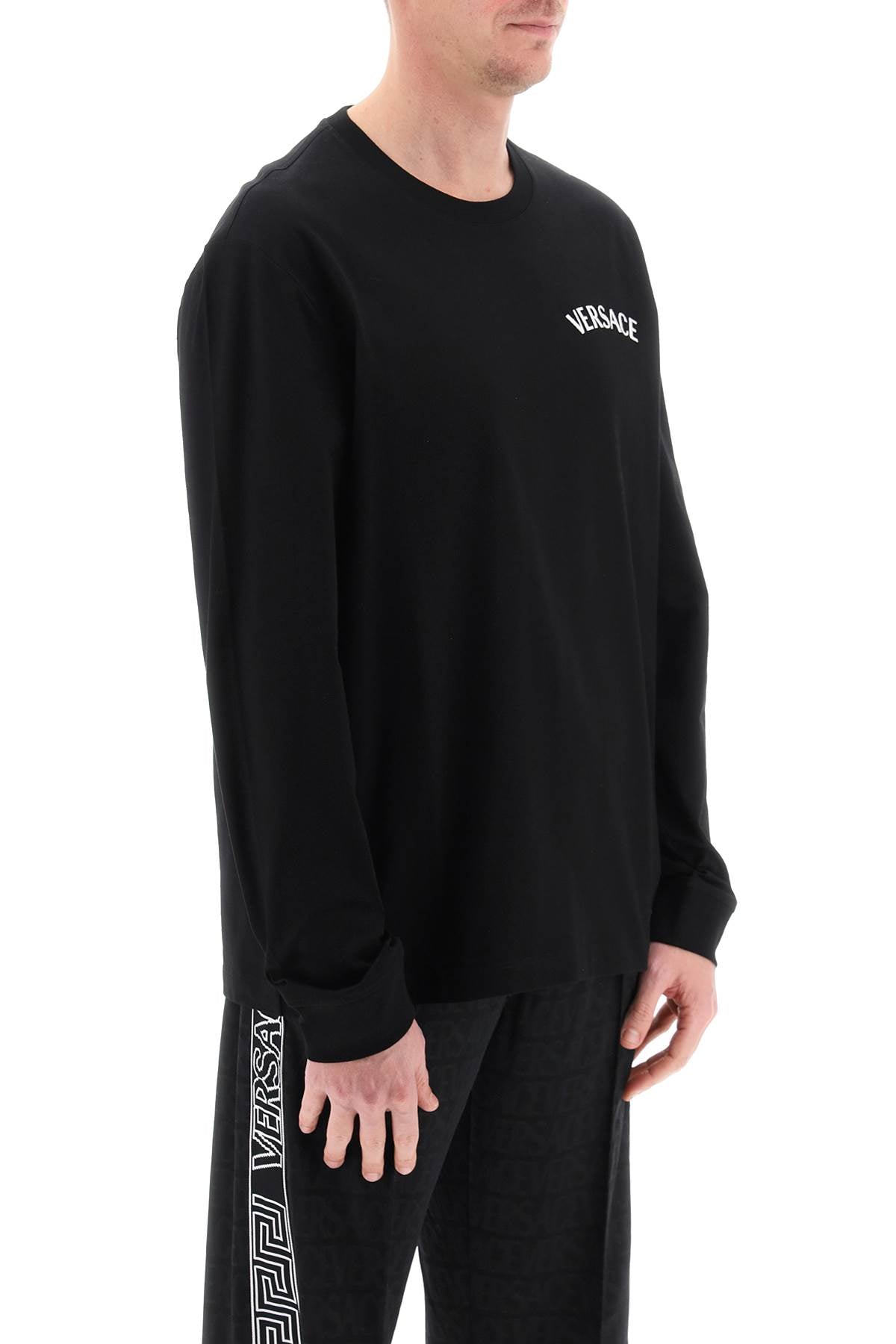 Versace Versace milano stamp long-sleeved t-shirt