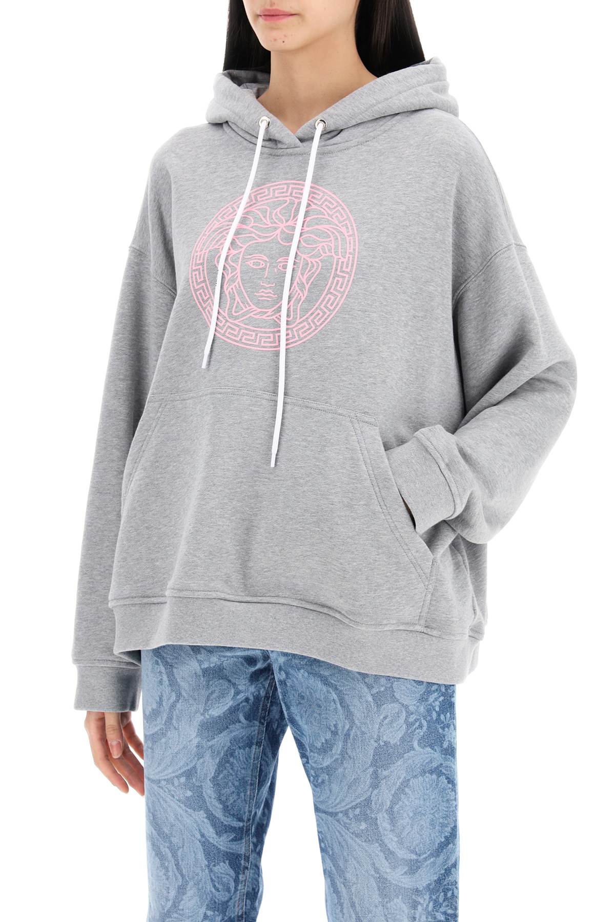 Versace Versace hooded sweatshirt with mél