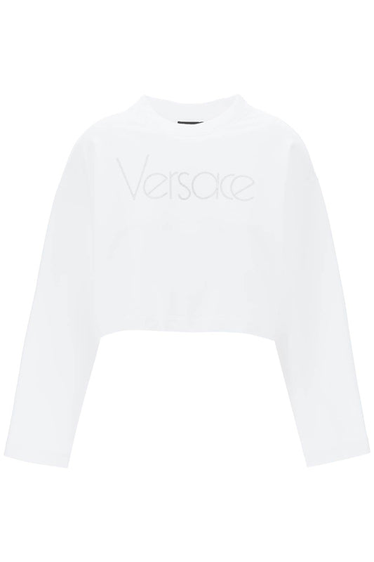 Versace Versace "cropped sweatshirt with rhinestone