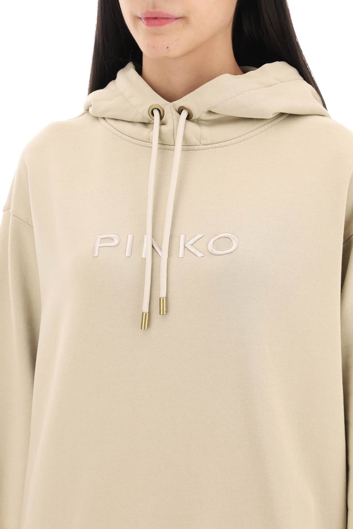 Pinko Pinko skype hoodie with logo embroidery