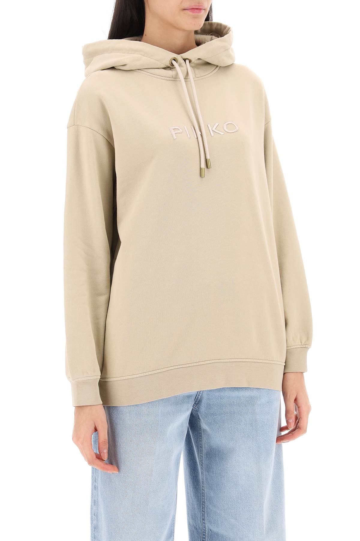 Pinko Pinko skype hoodie with logo embroidery