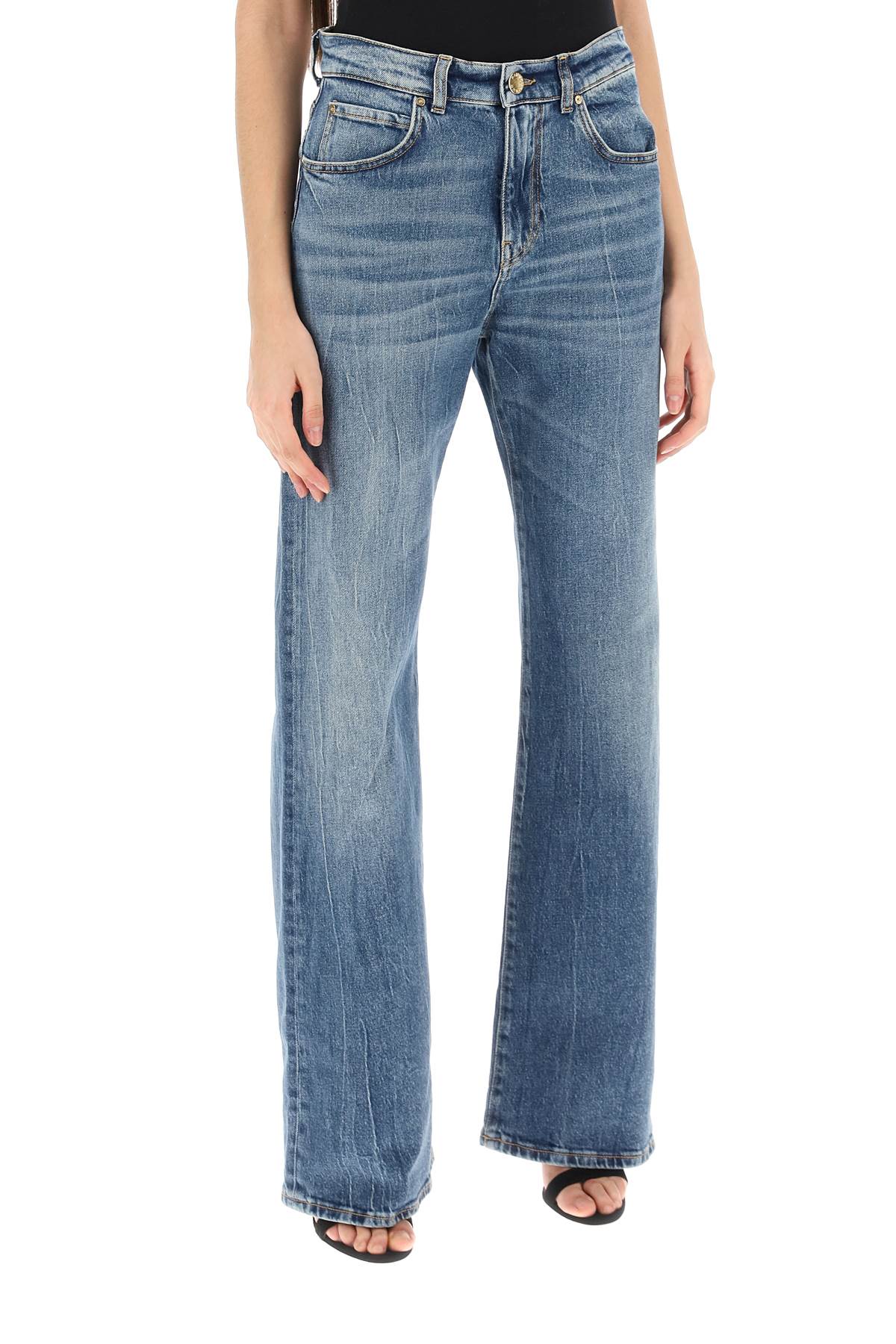 Pinko Pinko wanda loose jeans with wide leg