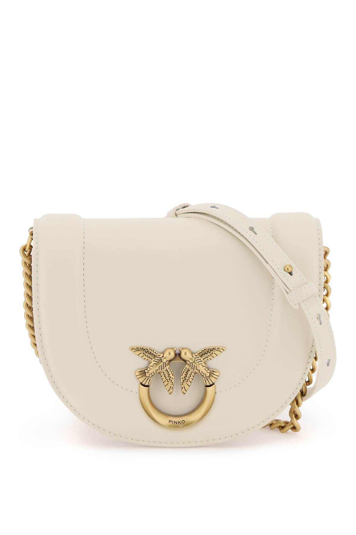 Pinko Pinko mini love bag click round leather shoulder bag