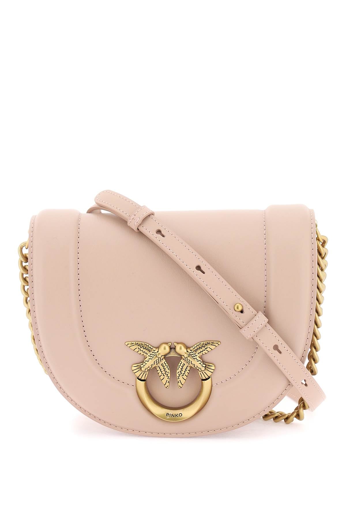 Pinko Pinko mini love bag click round leather shoulder bag