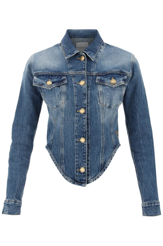 Pinko Pinko benaco shaped denim jacket