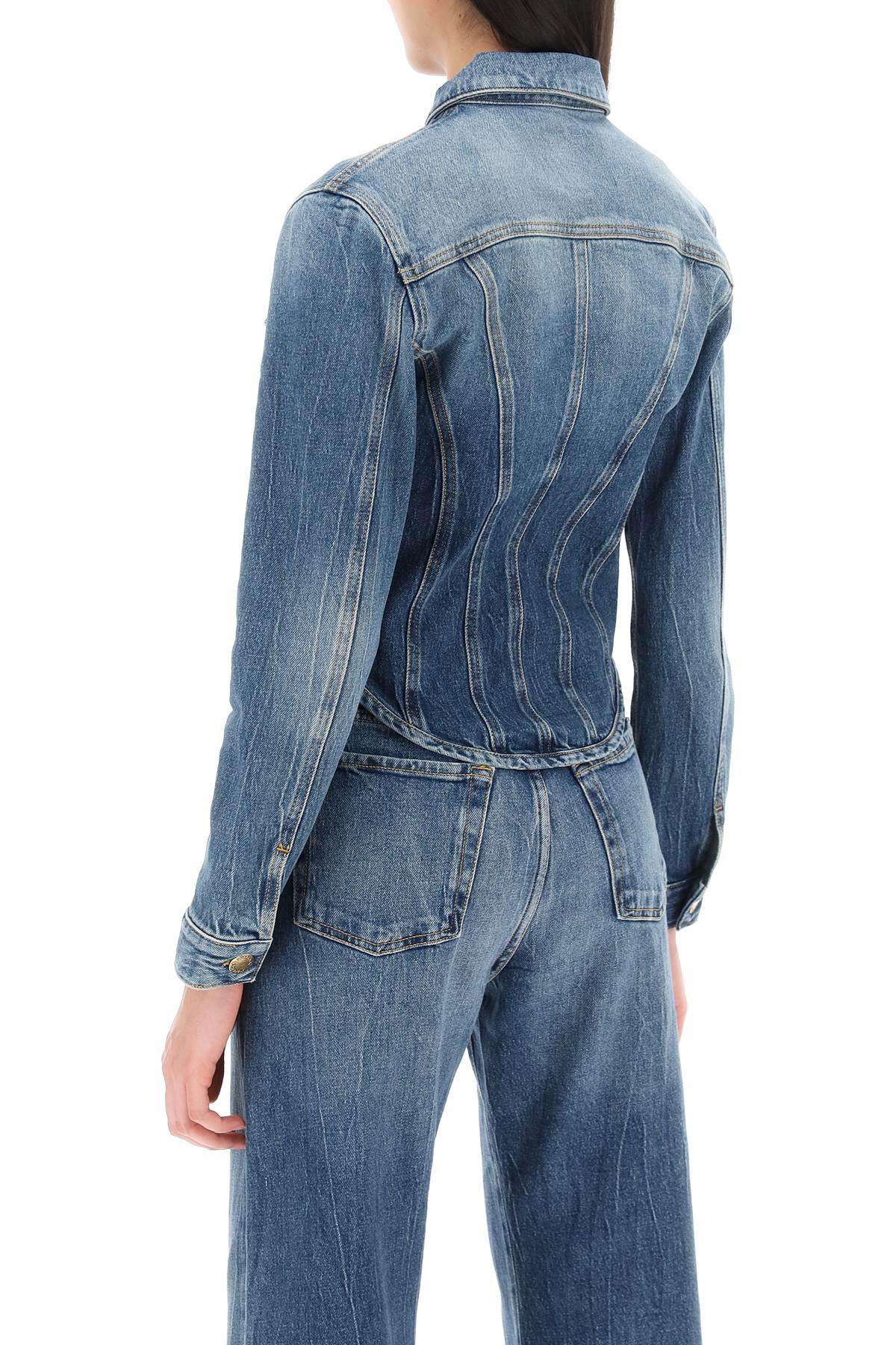 Pinko Pinko benaco shaped denim jacket