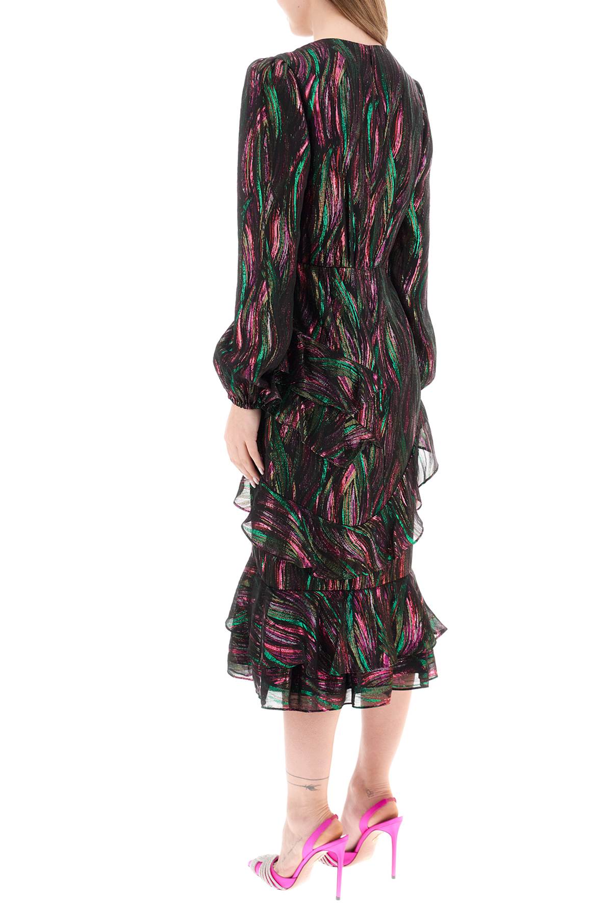 Saloni Saloni 'alya' ruffled midi dress