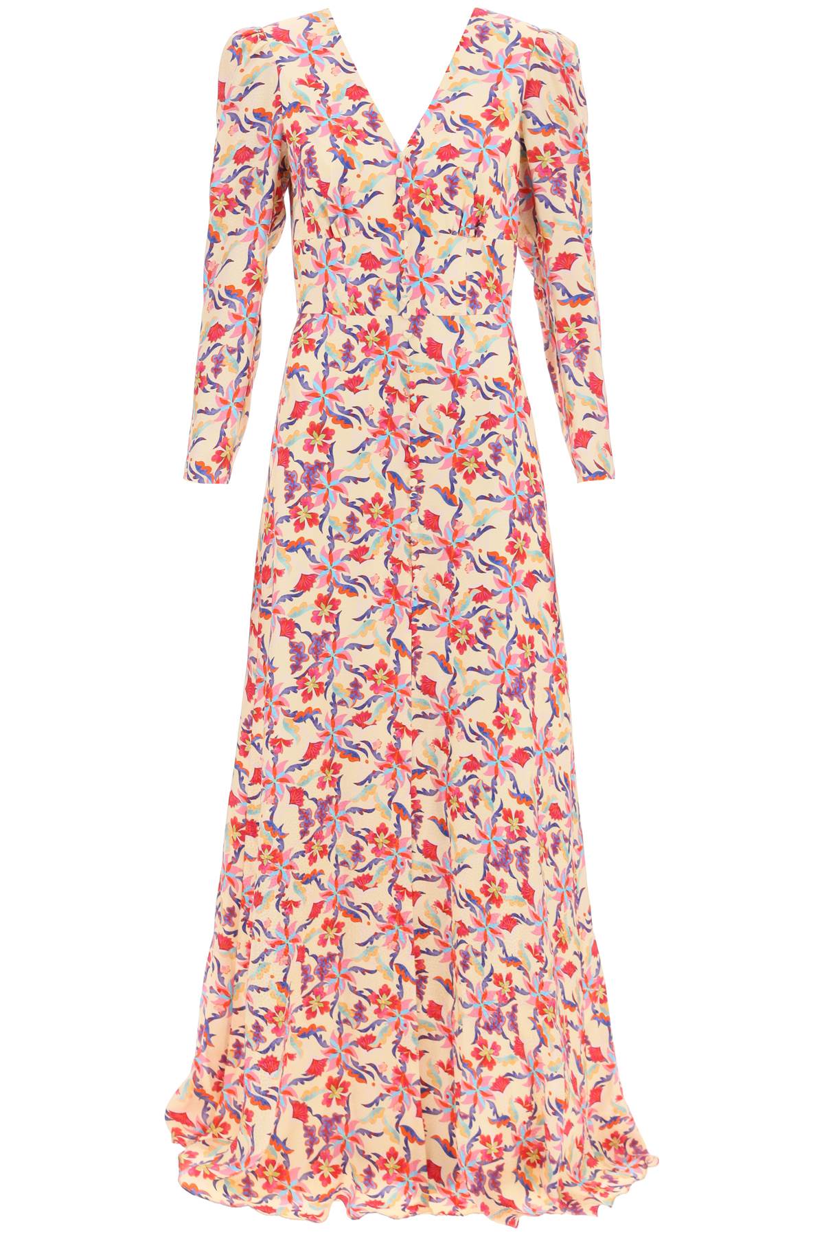 Saloni Saloni margot long-sleeved maxi dress