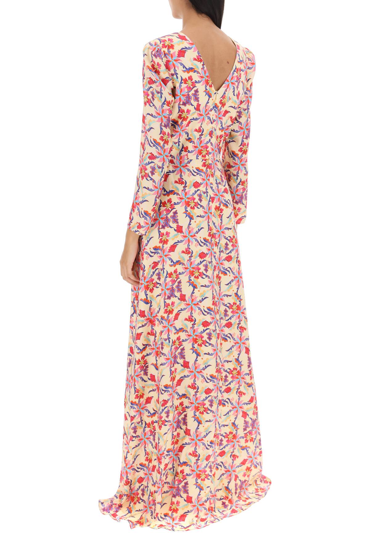 Saloni Saloni margot long-sleeved maxi dress