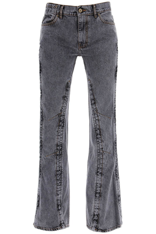 Y Project Y project hook-and-eye flared jeans