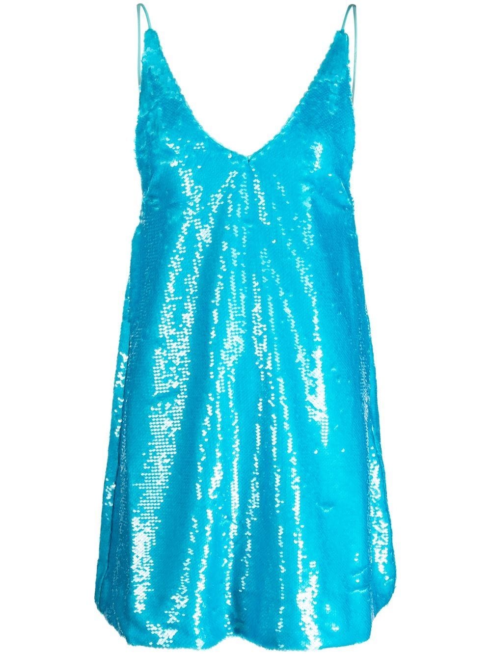 Ganni GANNI Dresses Clear Blue