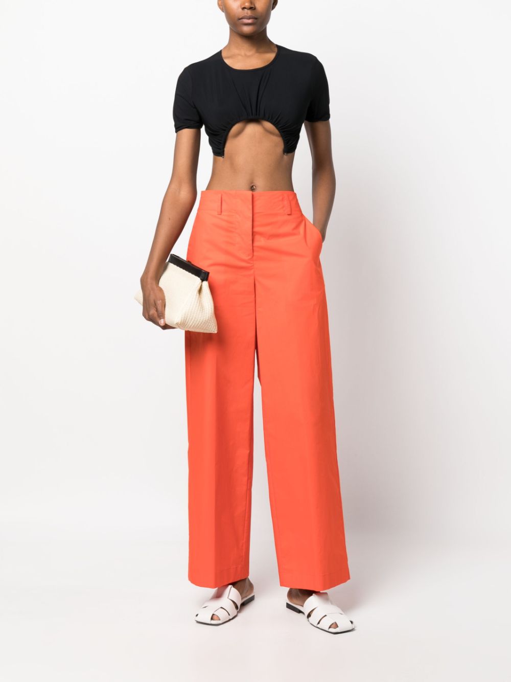 Erika Cavallini Semi-Couture Erika Cavallini Semi-Couture Trousers Red