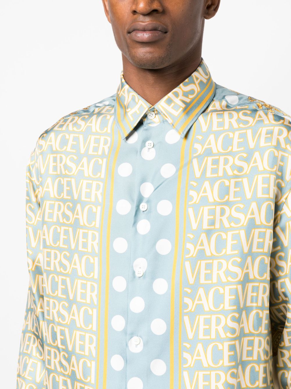 Versace La Vacanza VERSACE LA VACANZA Shirts Clear Blue