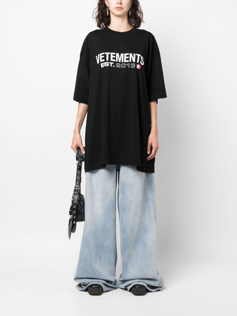 Vetements Vetements تي شيرت وبولوس أسود