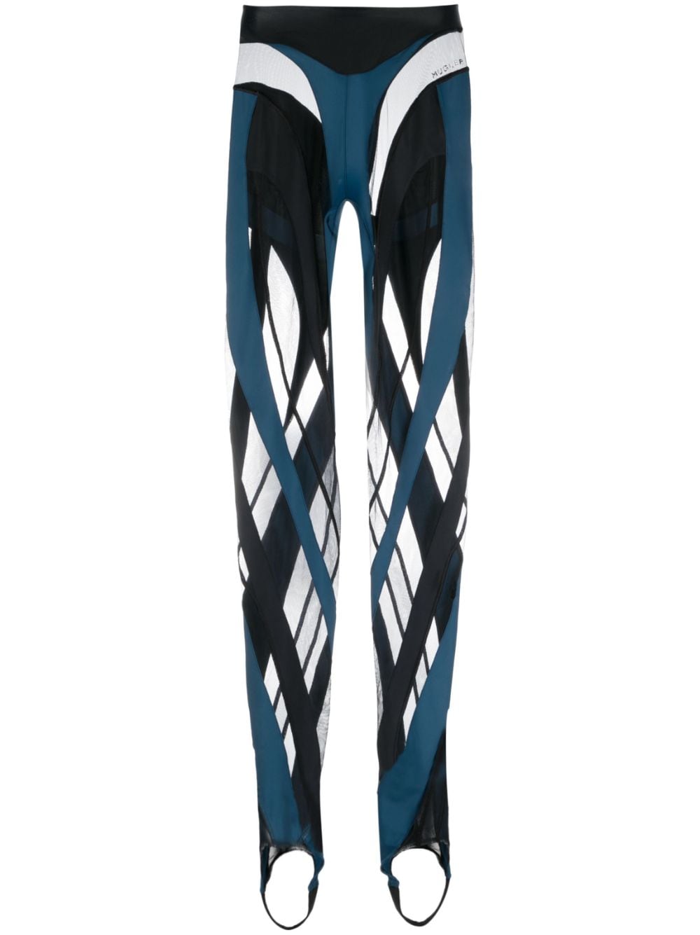 Mugler MUGLER Trousers Clear Blue