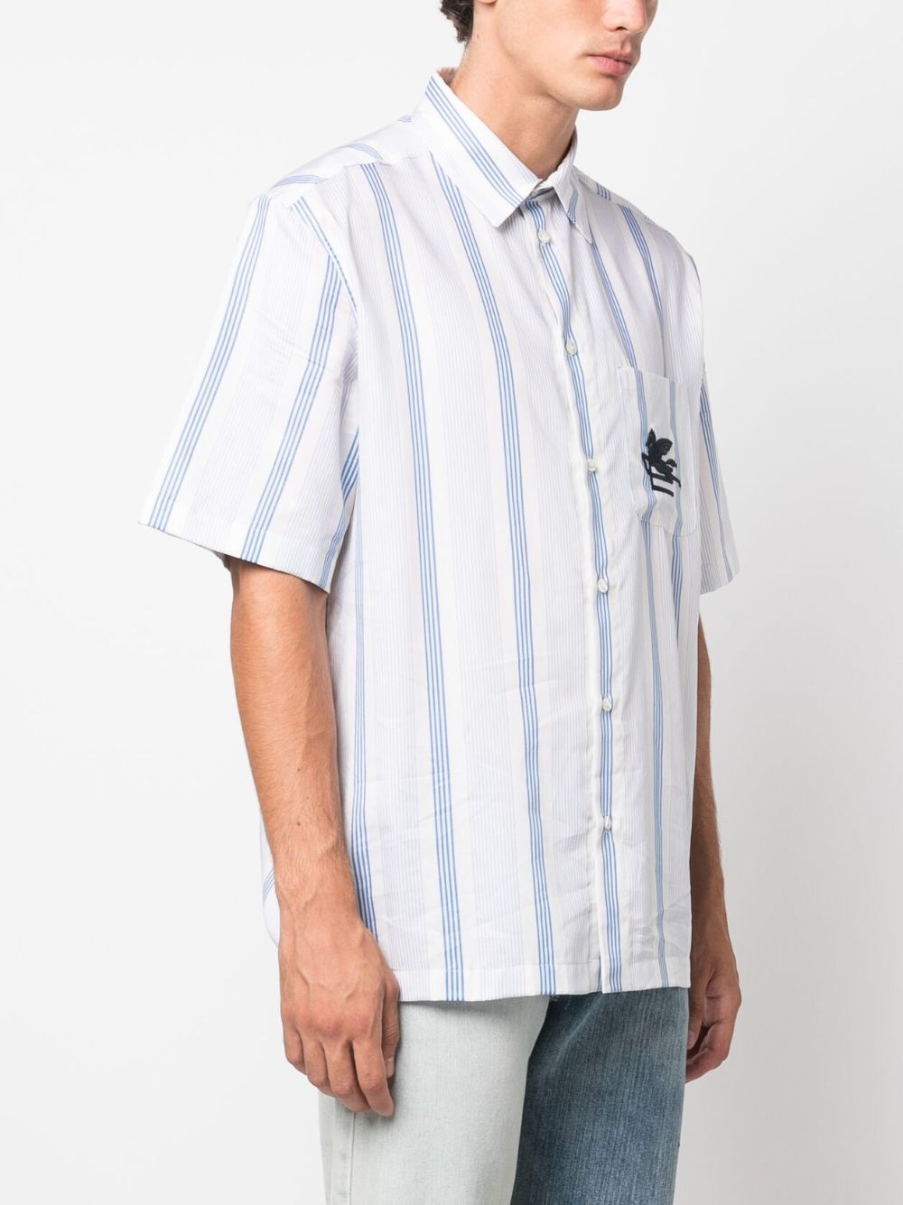 Etro Etro Shirts Clear Blue