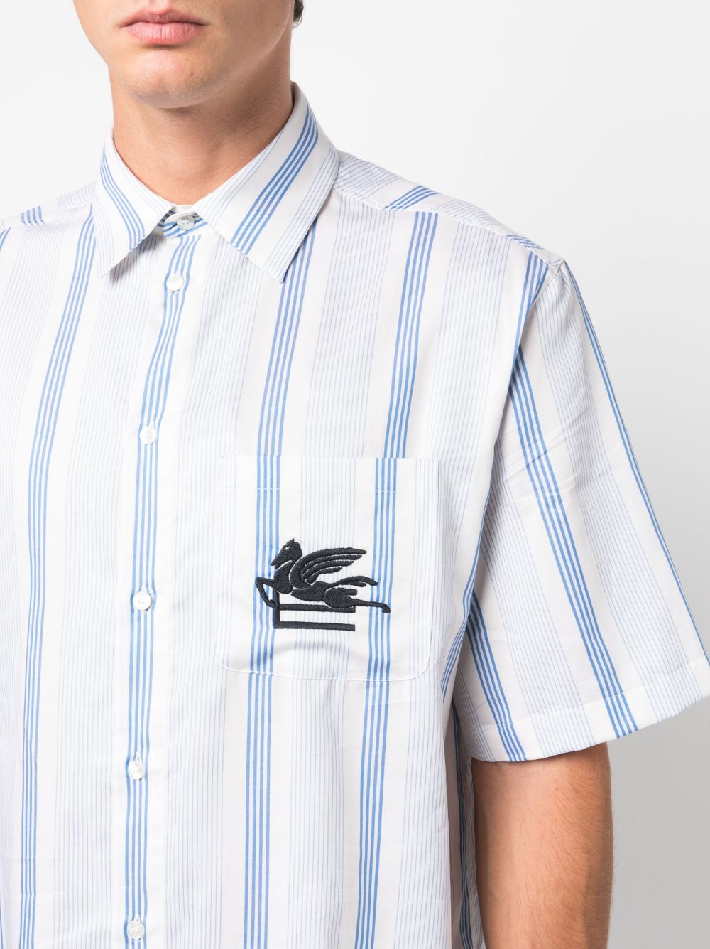 Etro Etro Shirts Clear Blue